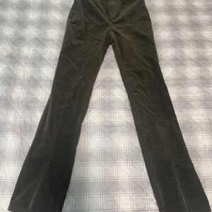Pretty Garbage, women pants, M (size 2), dark green, flare